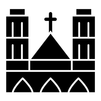 Notre Dame vector icon
