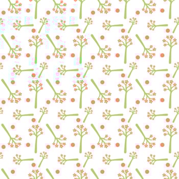 Flower pattern seamless vector