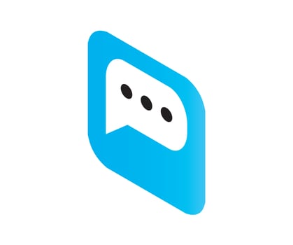 Isometric style icon of chat app isolated on white background vector