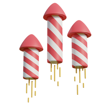 Rockets on transparent background png