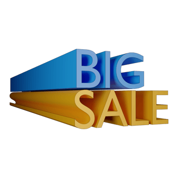 3d illustration big sale png