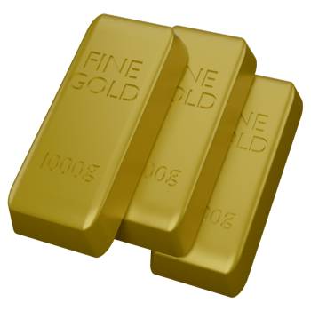 3d illustration of coins and gold bars png
