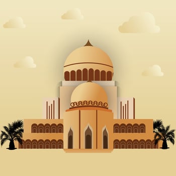 vector masjid Islamic Mosque Illustration, 3d Mosque