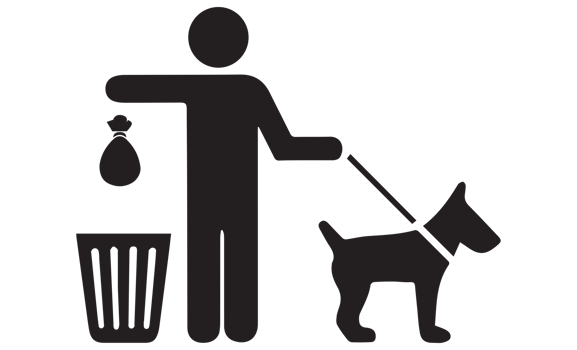 Clean after your dog icon on transparent background png