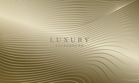 Gorgeous beige composition with thin wavy lines. vector