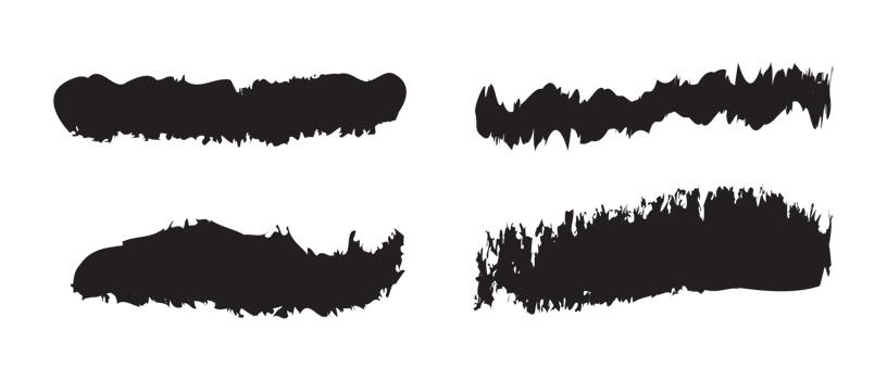 Paintbrush line for element png
