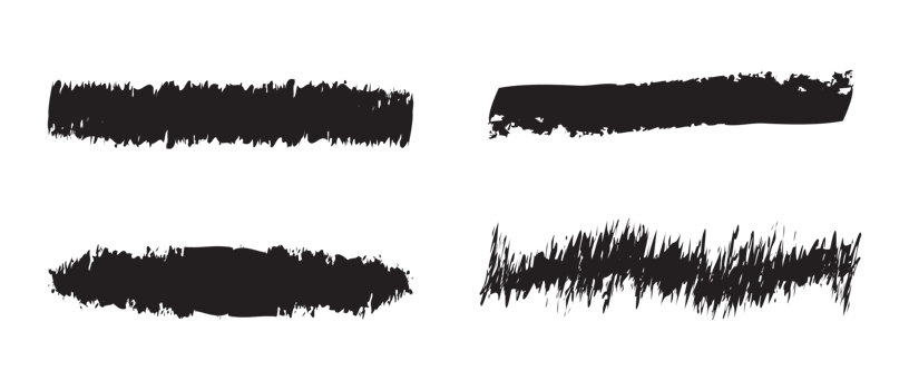 Paintbrush line for element png