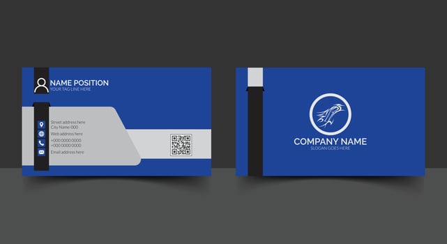 Modern business card template design vector