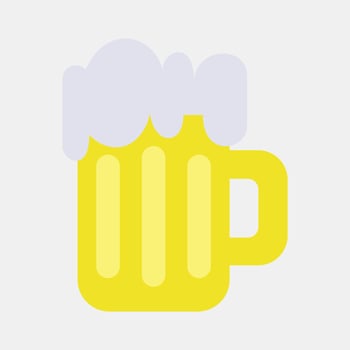 Icon beer. St. Patrick's Day celebration elements. Icons in flat style. Good for prints, posters, logo, party decoration, greeting card, etc. vector