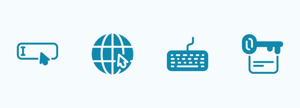 Simple vector icon on a theme Internet queries and information search