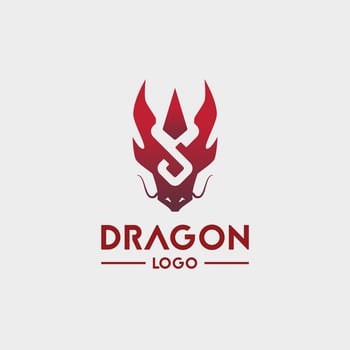 Letter S Infinity Dragon Logo vector