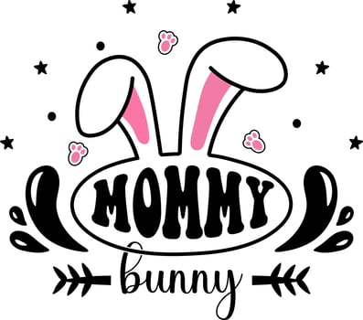 Family Bunny SVG Design, Easter SVG, Easter Shirt SVG vector