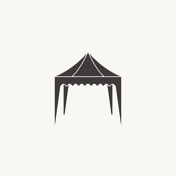 Tent Outdoor Event Mobile Advertising icon vector