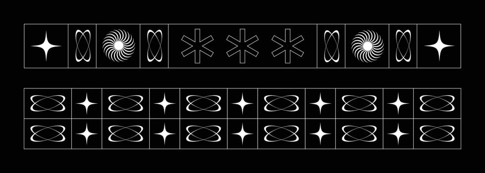 set of streetwear element design vector