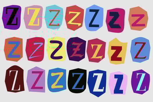 Alphabet Z- vector cut newspaper and magazine letters, paper style ransom note letter