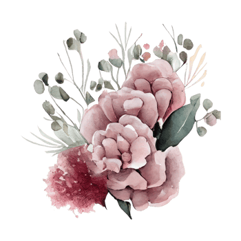 Watercolour floral . AI Generated png