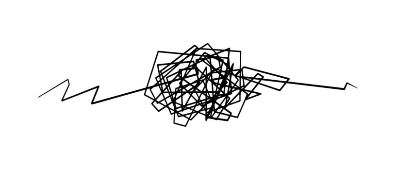 hand drawn of tangle scrawl sketch. Abstract scribble, Vector illustration.