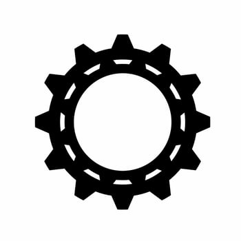 Gear icon template illustration isolated on white background. Business design. Stock vector. vector