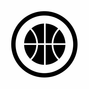 Basketball icon template illustration. vector