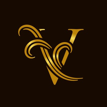 Luxury Initial V Logo vector