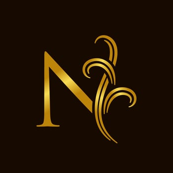Luxury Initial N Logo vector