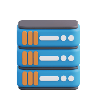 3D illustration of storage management png