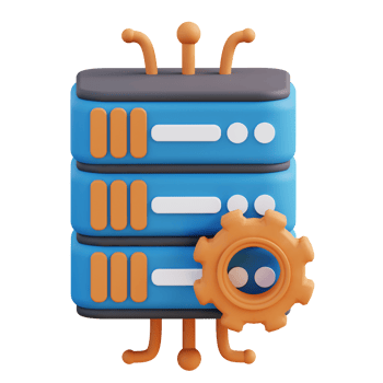 3D illustration of storage settings management png