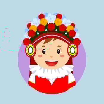 Avatar of a Czech Republic Character vector