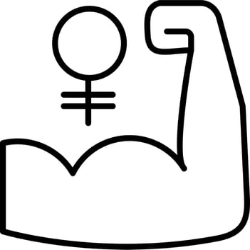 Womens Power Vector Icon