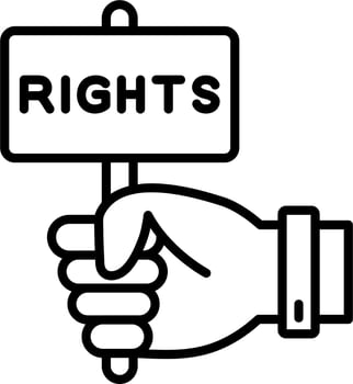 Rights Vector Icon