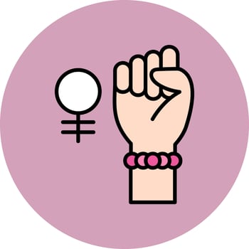 Womens Power Vector Icon