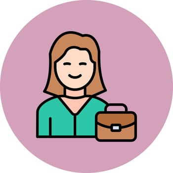 Working Woman Vector Icon