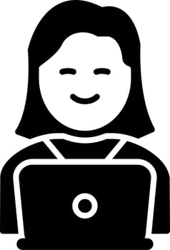 Working Woman Vector Icon