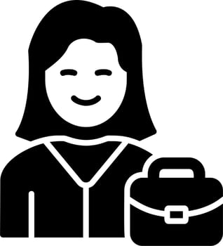 Working Woman Vector Icon
