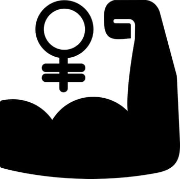 Womens Power Vector Icon