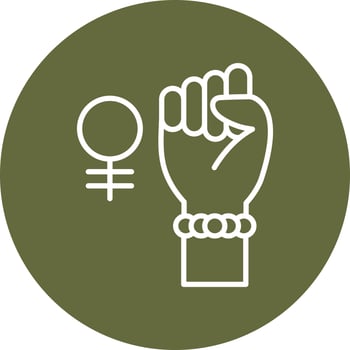 Womens Power Vector Icon