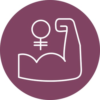Womens Power Vector Icon