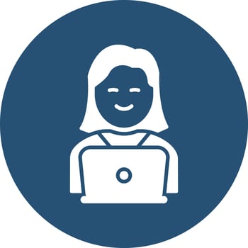 Working Woman Vector Icon
