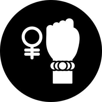 Womens Power Vector Icon