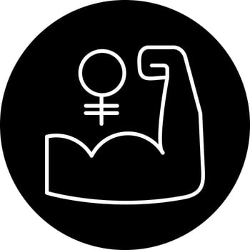 Womens Power Vector Icon
