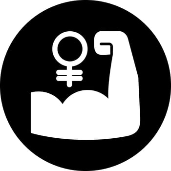 Womens Power Vector Icon
