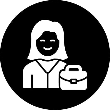 Working Woman Vector Icon
