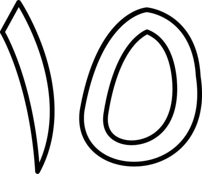 Arabic Number Fifteen Vector Icon