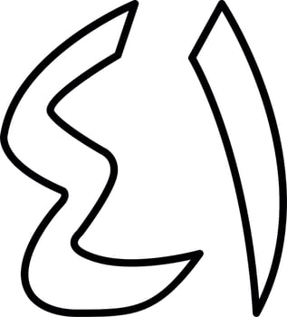 Arabic Number Forty One Vector Icon
