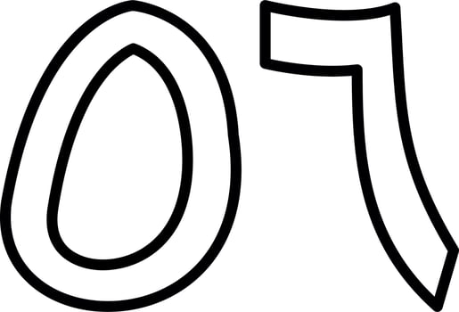 Arabic Number Fifty Six Vector Icon