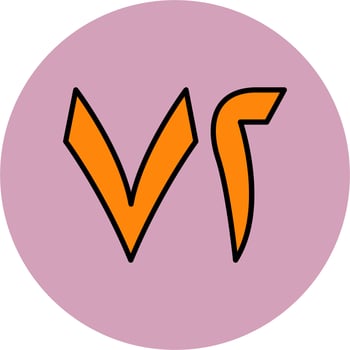 Arabic Number Seventy Two Vector Icon