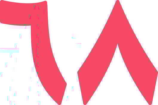 Arabic Number Sixty Eight Vector Icon