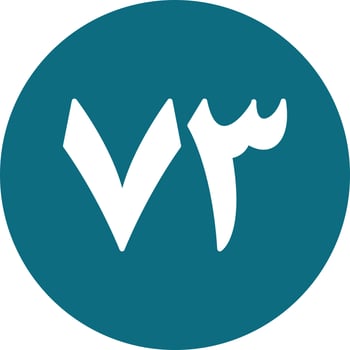 Arabic number vector icon