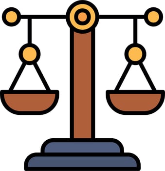 Justice Scale Vector Icon