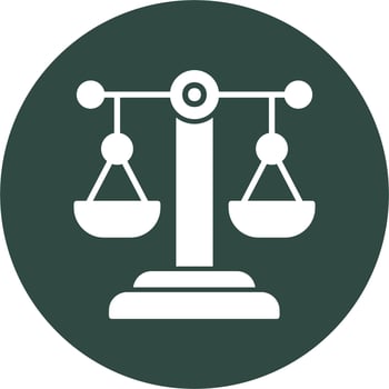Justice Scale Vector Icon